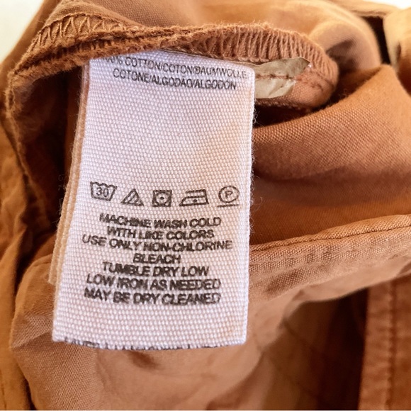 Free People Cargo Pocket Taper Pants in Brown Size 2 NWT - Picture 12 of 12